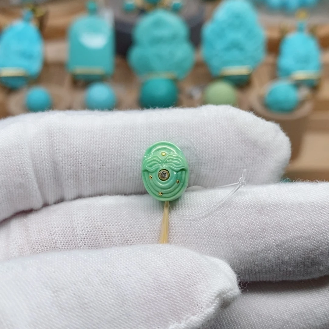 绿松石珠宝奇石未镶嵌