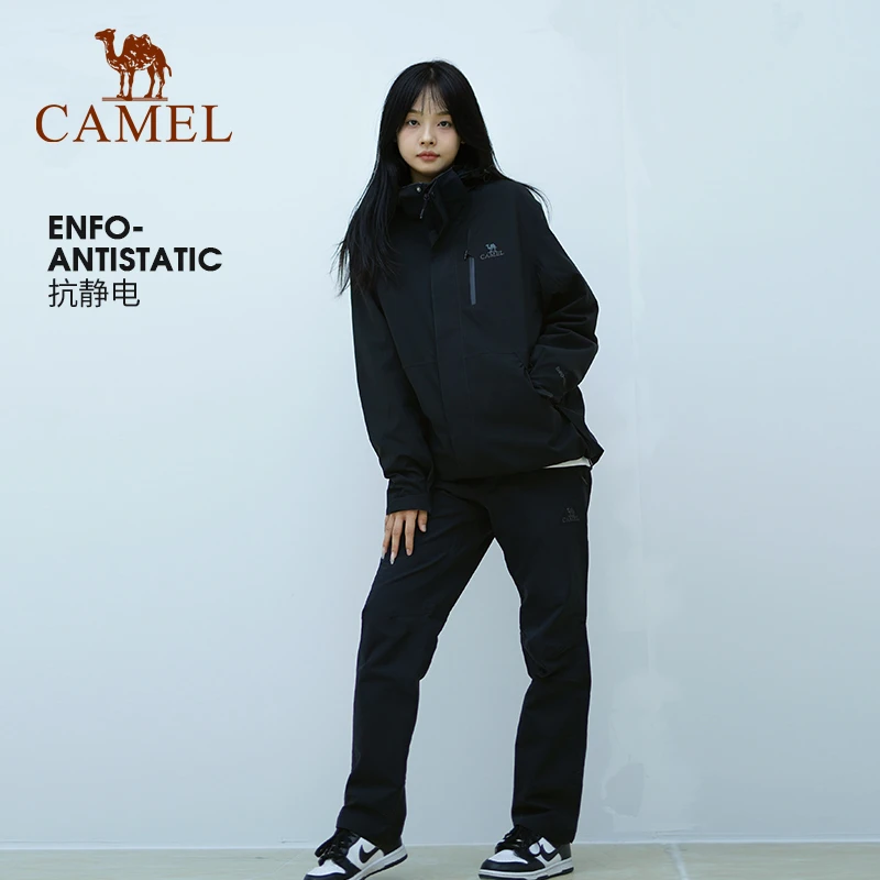 CAMEL骆驼户外男女秋冬防寒保暖硬壳裤AA32263656/AA32263673