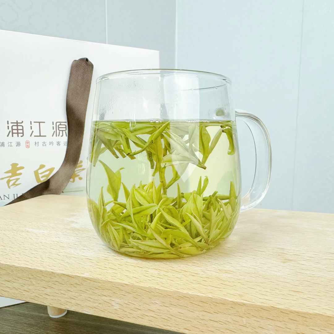 25年(母本新)兰花香白化度高明前茶安吉白茶小芽小叶尖尖香气好