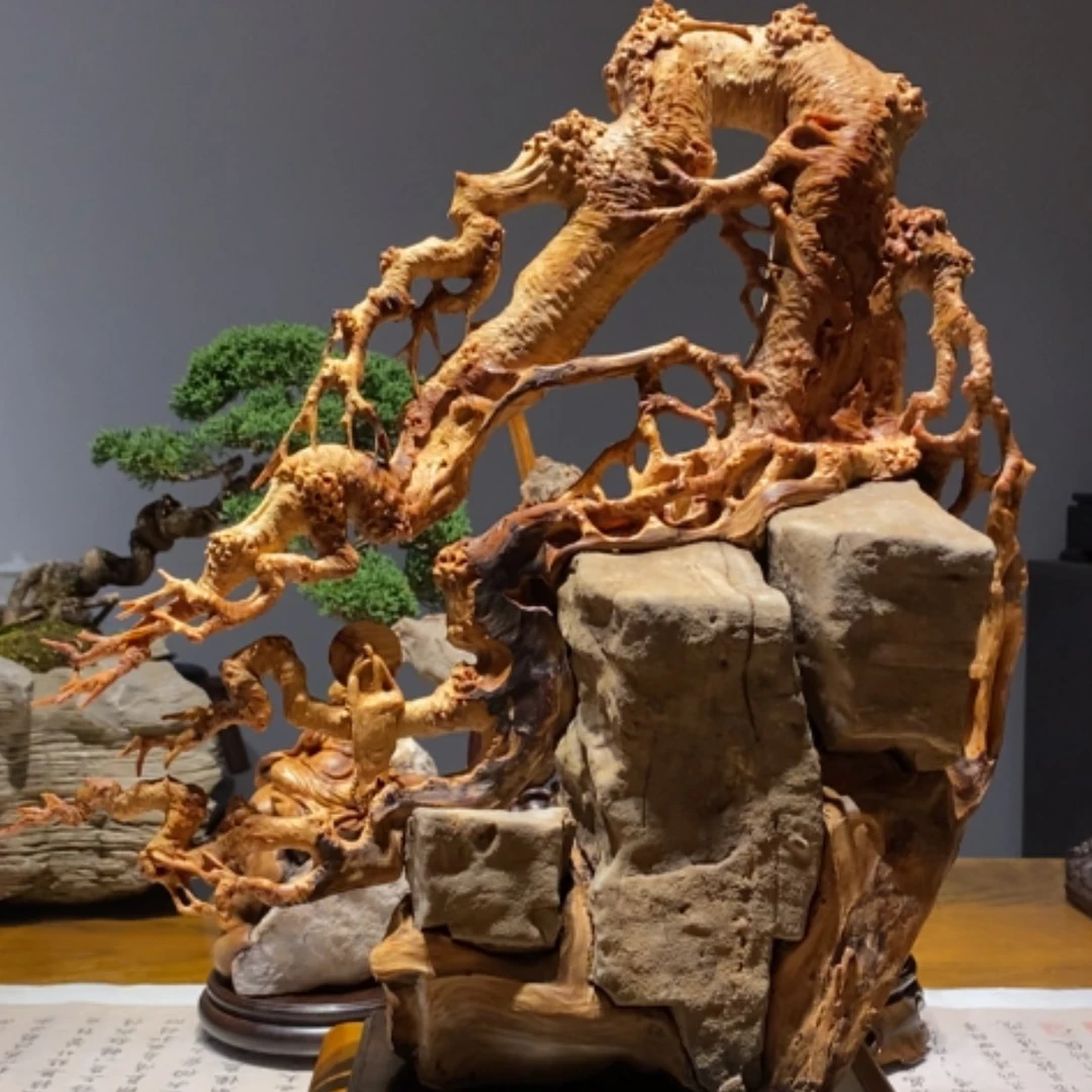 【闪购商品】崖柏根雕平*