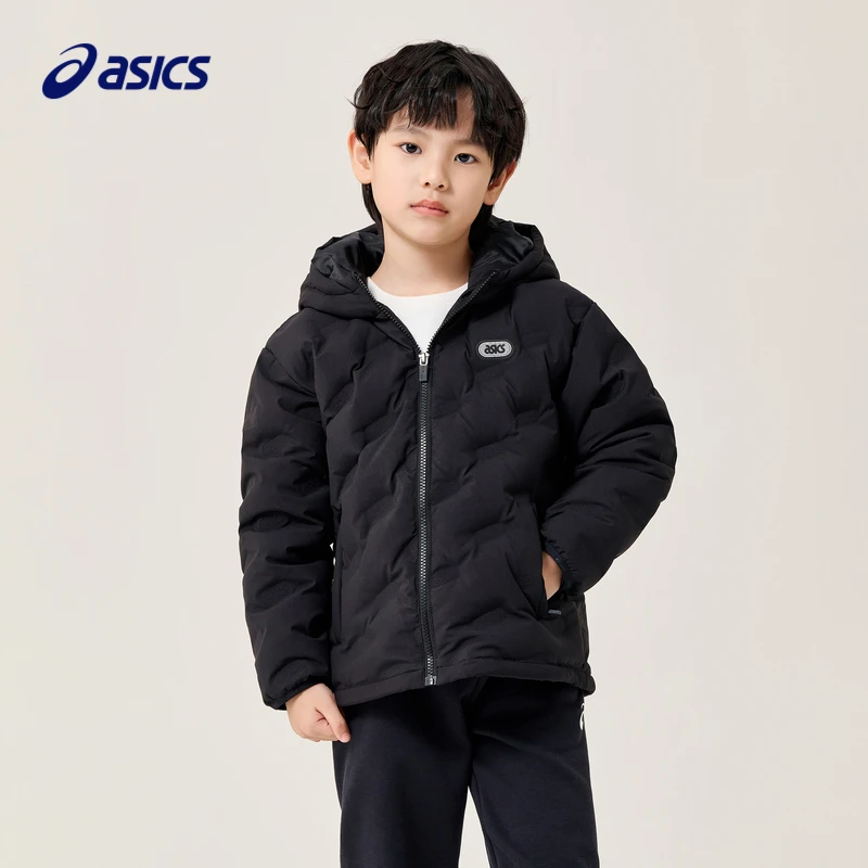 Asics亚瑟士男女儿童装冬季短款轻薄羽绒服保暖外套334221073048