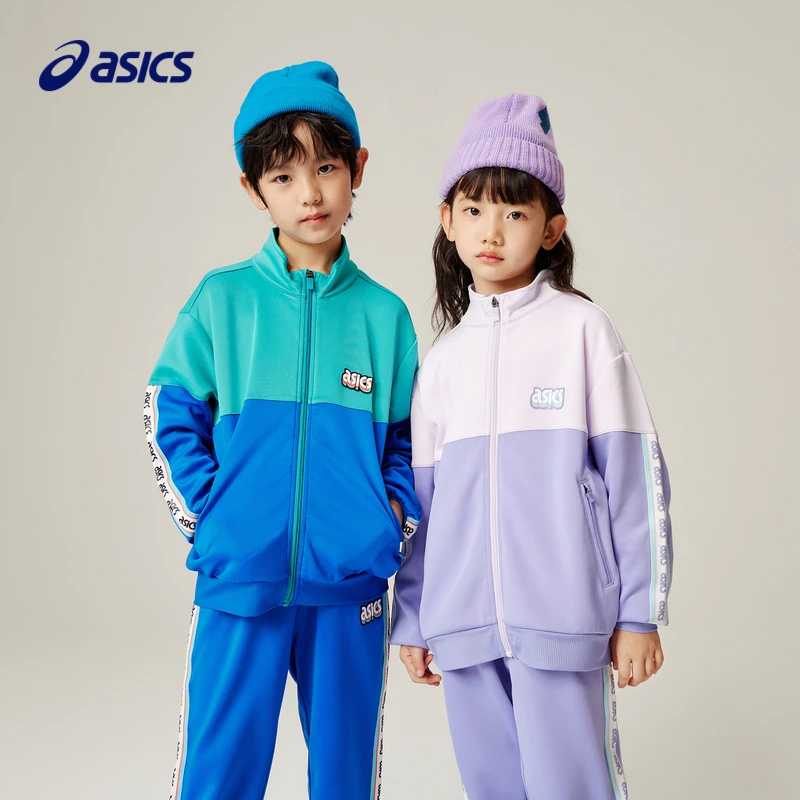 Asics亚瑟士男女儿童装针织休闲便服运动外套333221053138