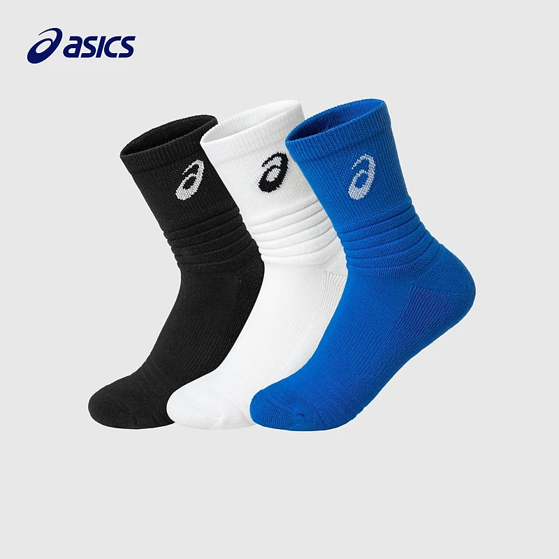 【三双装】ASICS/亚瑟士四季新款干爽透气男女童袜子331251723092
