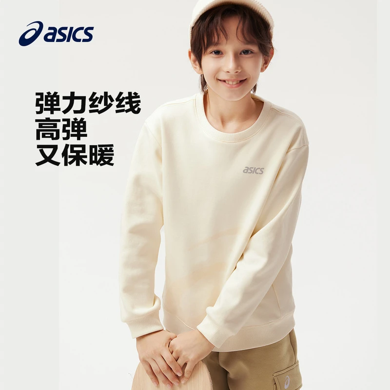Asics/亚瑟士童装24秋冬运动加绒保暖卫衣334241213080