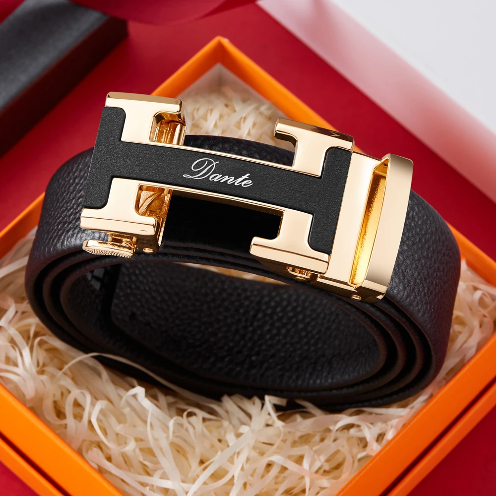 Dante丹迪专柜正品男士休闲商务男款裤带赠礼盒装