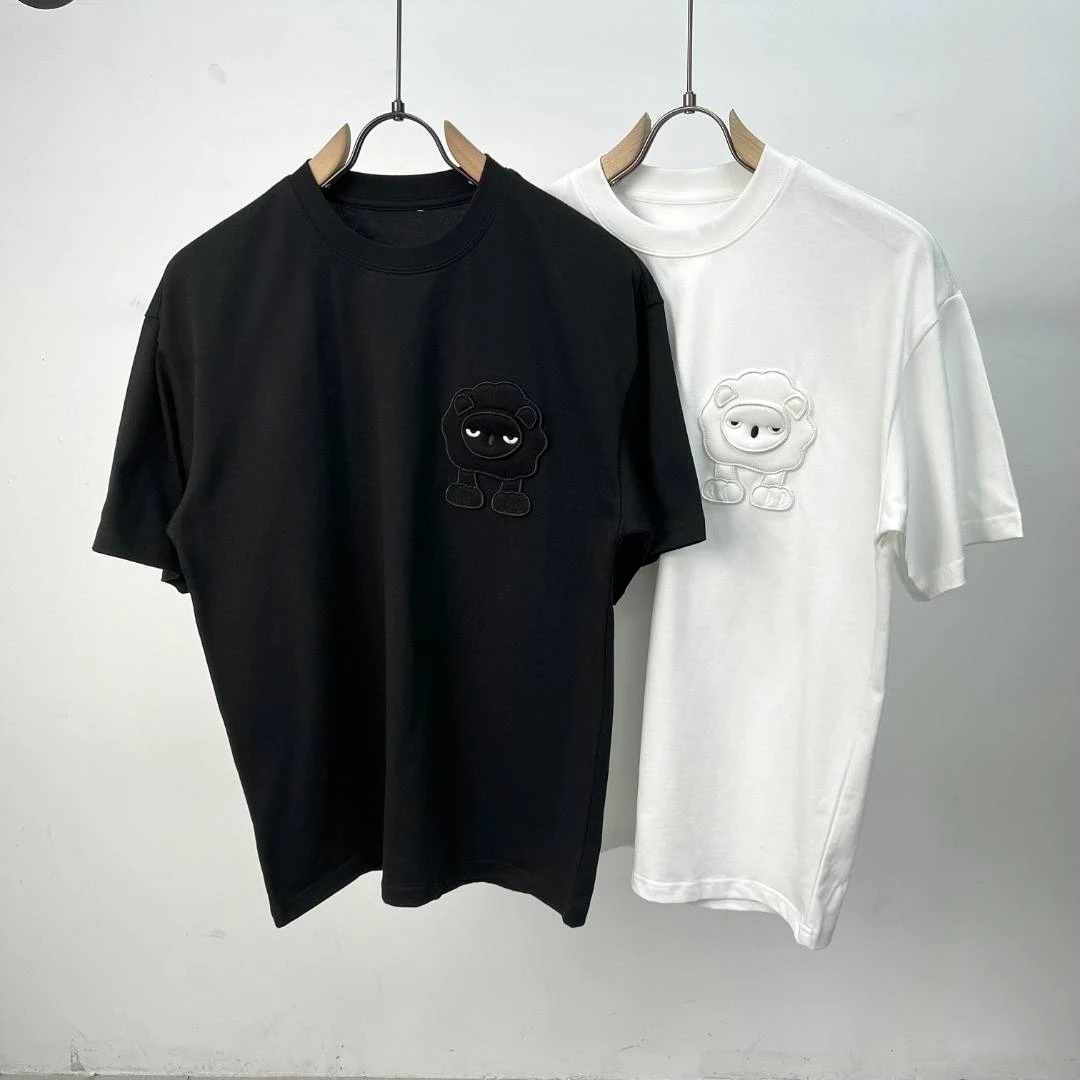 【冷目服饰】春夏潮品 纯棉卡通咩咩羊 宽松短袖T恤AC-2302