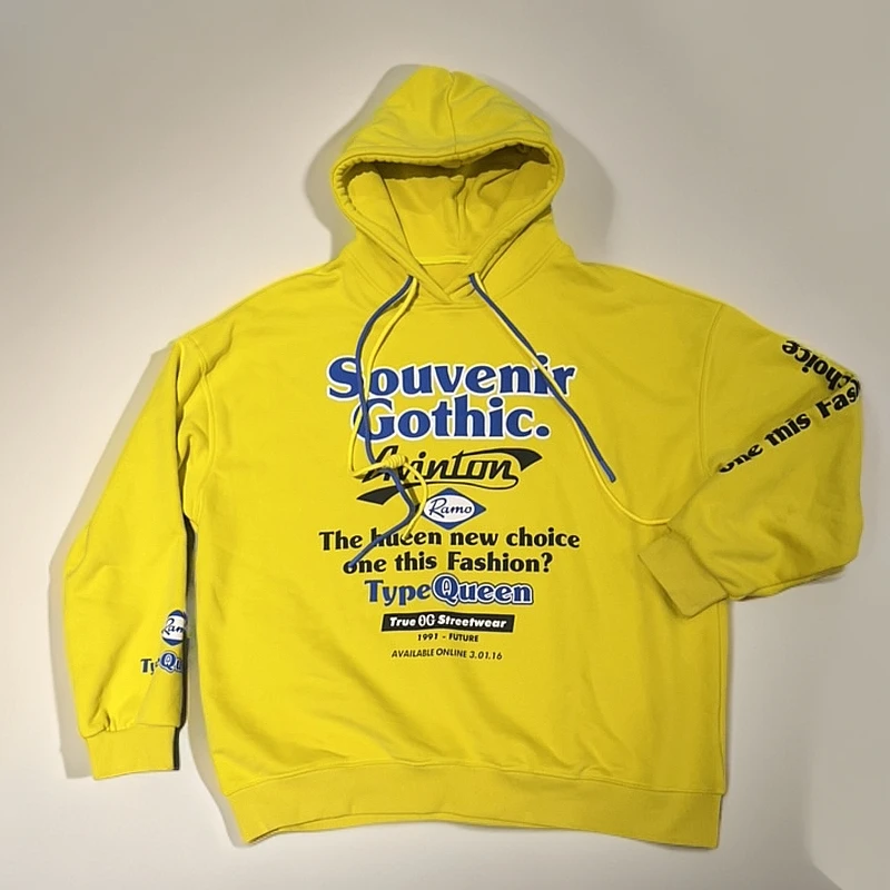 24年冬季最新时尚热销年货休闲韩潮宽松字母带帽卫衣