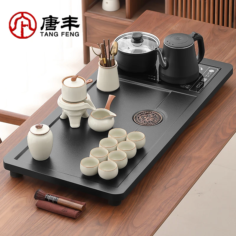 唐丰茶盘茶具一整套全自动烧水壶自动上水茶台一体客厅家用办公室