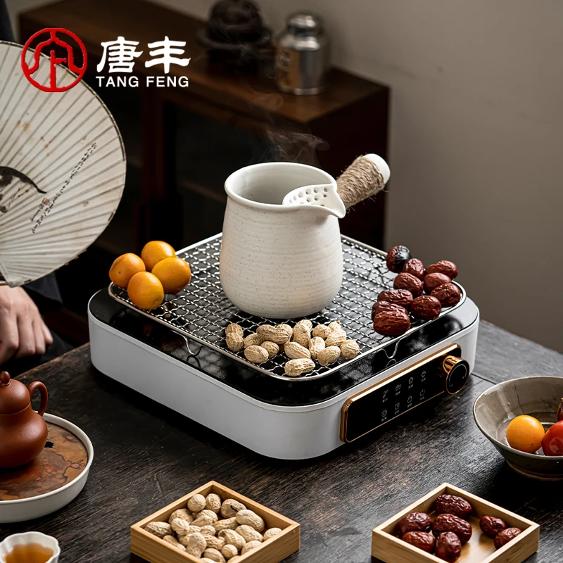 唐丰冬天家用陶瓷围炉煮茶电陶炉煮茶器罐罐奶烤火炉陶壶复古烧水