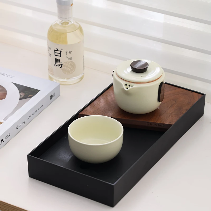 唐丰汝窑旅行快客杯一人茶具露营野餐简约喝茶装备单人泡茶随行杯
