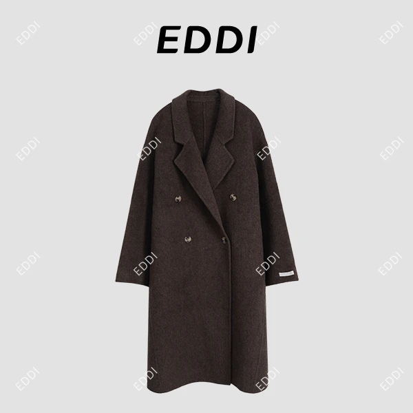 【MOLI】2024秋冬新款韩系气质时尚羊毛中长款轻奢休闲毛呢大衣8010