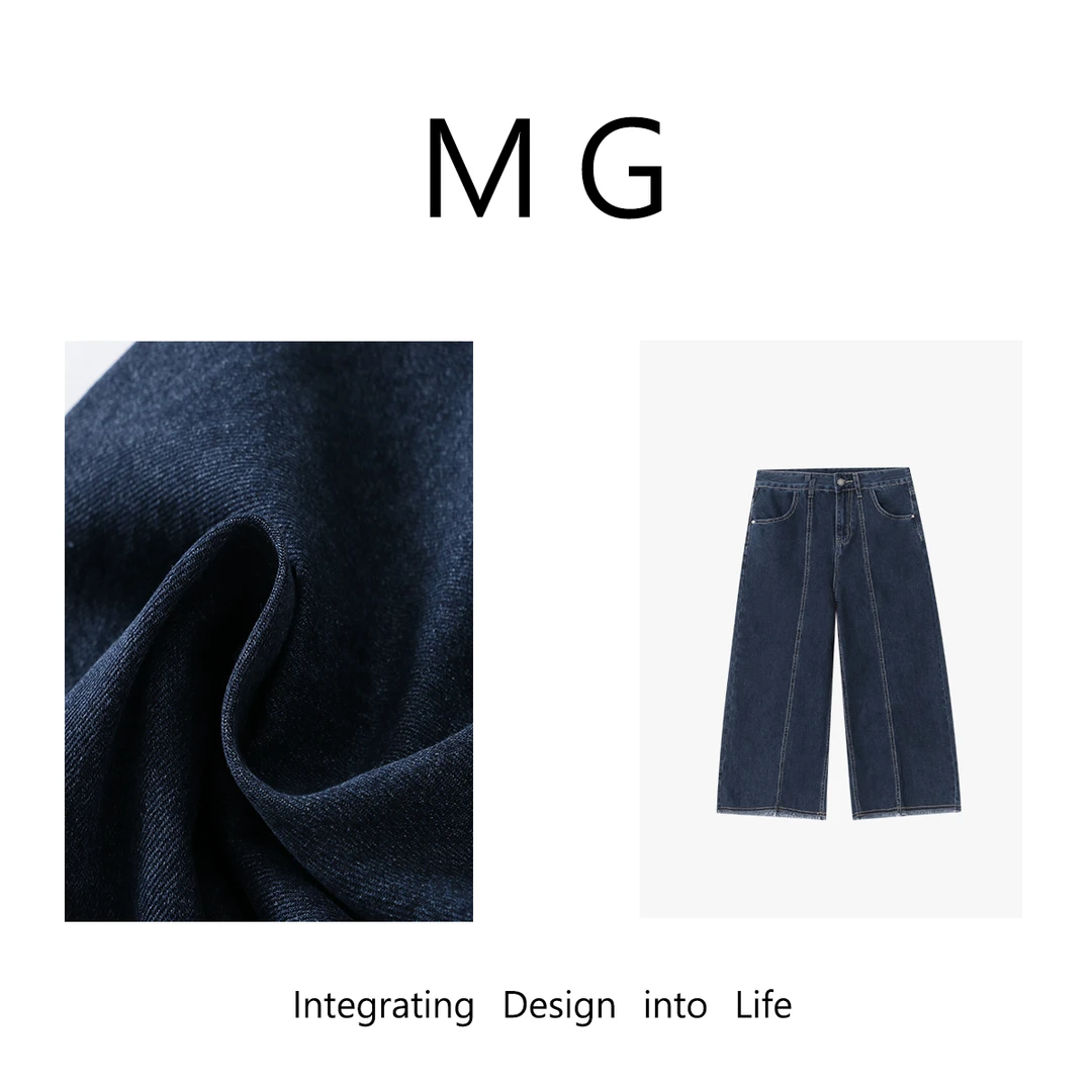 【MG】清迈裤  新款港风复古泰式百搭磨毛九分牛仔裤女F8-9915