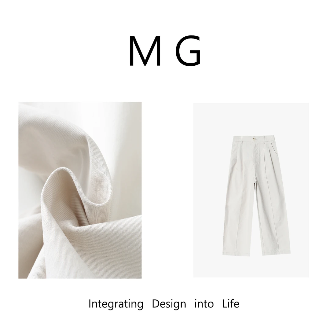 【MG】白馥芮   新款定制进口兰精天丝凉感阔腿裤女YJ-23473