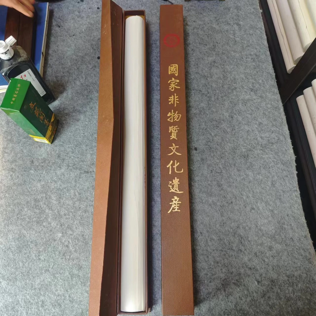 【24】15年纯手工 桑檀贡宣四尺整张69×138厘米（10张试用款）