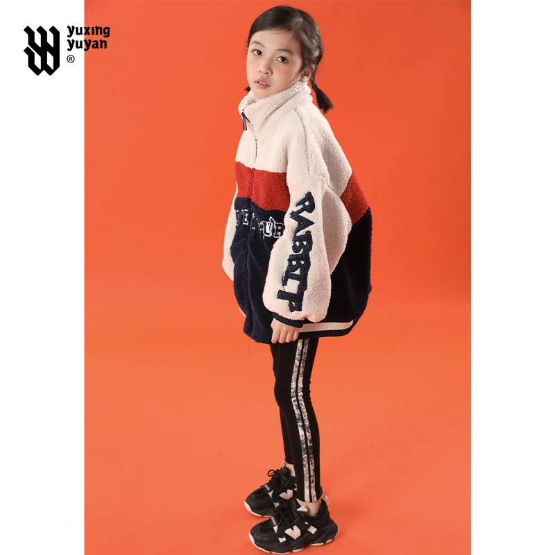 女童仿羊羔毛外套2025新款大童儿童洋气冬装12岁美式加厚上衣秋冬