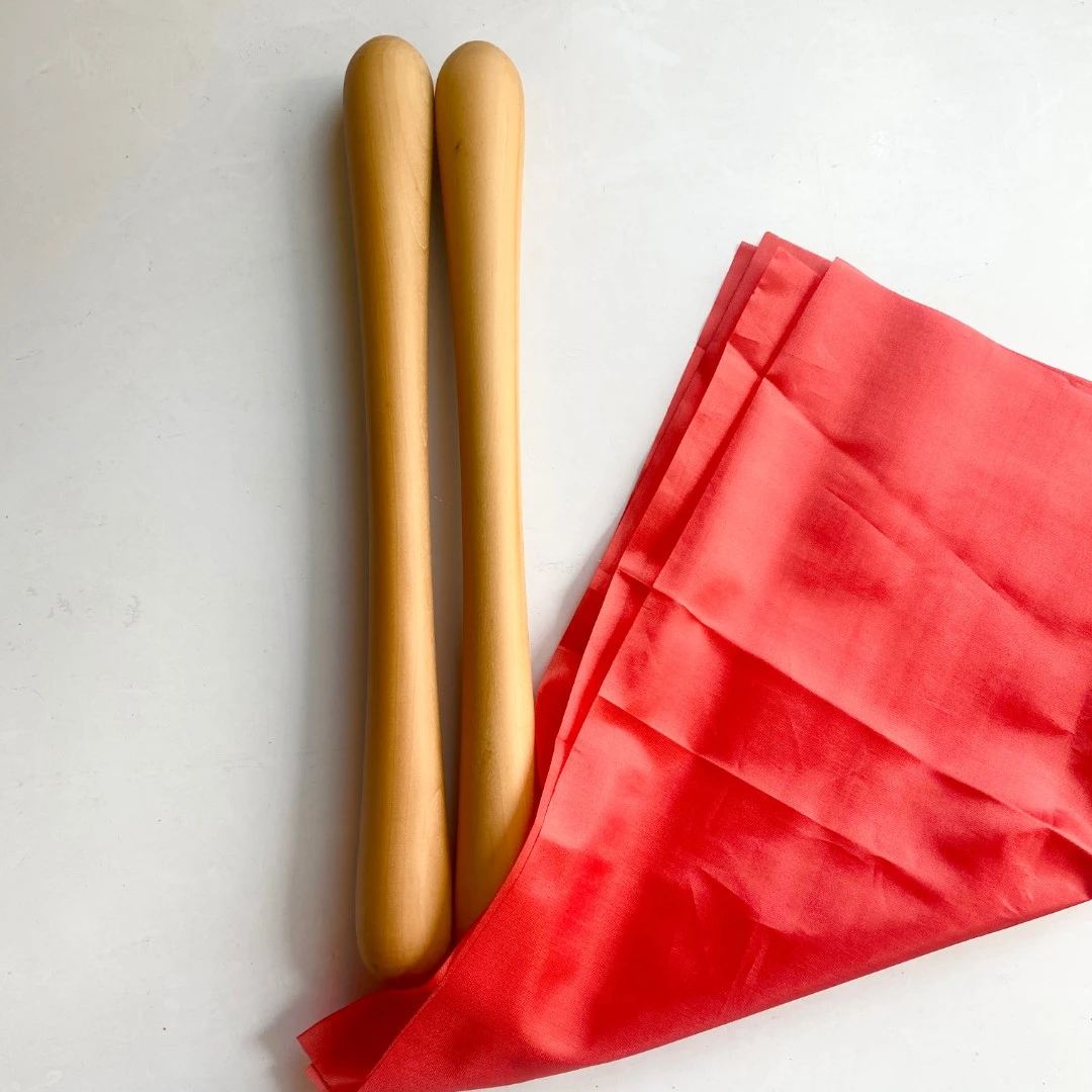 打鼓棒实木木质威风锣鼓槌鼓锤鼓棒梨木鼓槌送绸子一对包邮