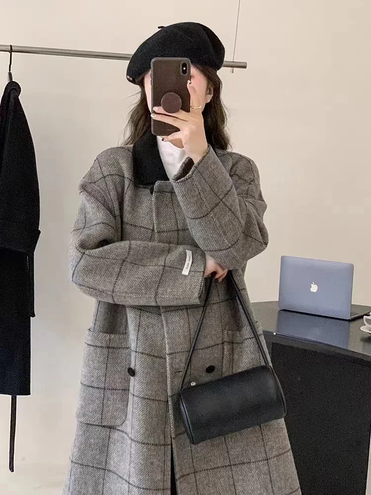 秋冬季新款休闲羊毛大衣