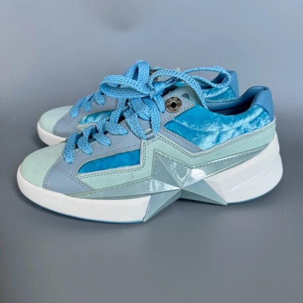 99新  078老爹鞋 蓝色 lu 女