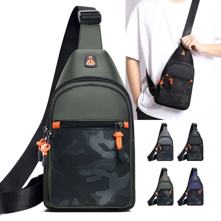 胸包户外肩包轻便耐磨胸前包百搭多功能包胸男士包包斜背潮流