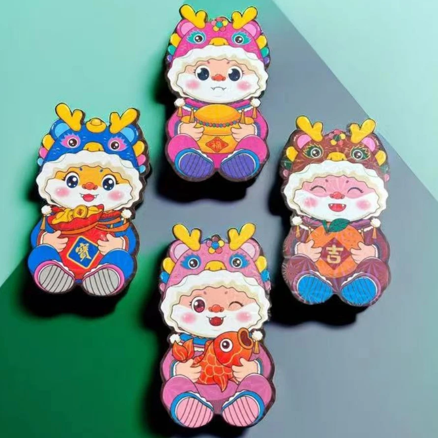 龙年2024新年红包创意通用折叠短款儿童国潮卡通压岁红包利是封