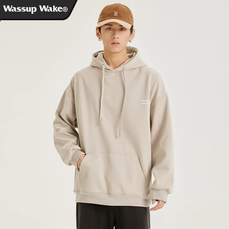WASSUP WAKE渐变丁达尔风男女同款百搭的春秋季男上衣休闲宽松777