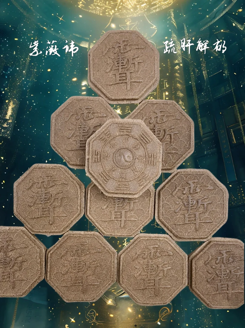 『疏肝解郁』古法合香手工合香牌 挂件