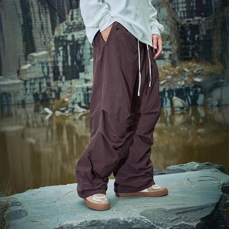 APAY伞兵裤+加绒秋冬季保暖不臃肿户外宽松加绒伞兵裤子