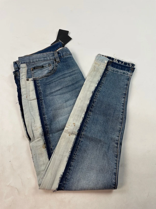 K228男士拼接牛仔裤