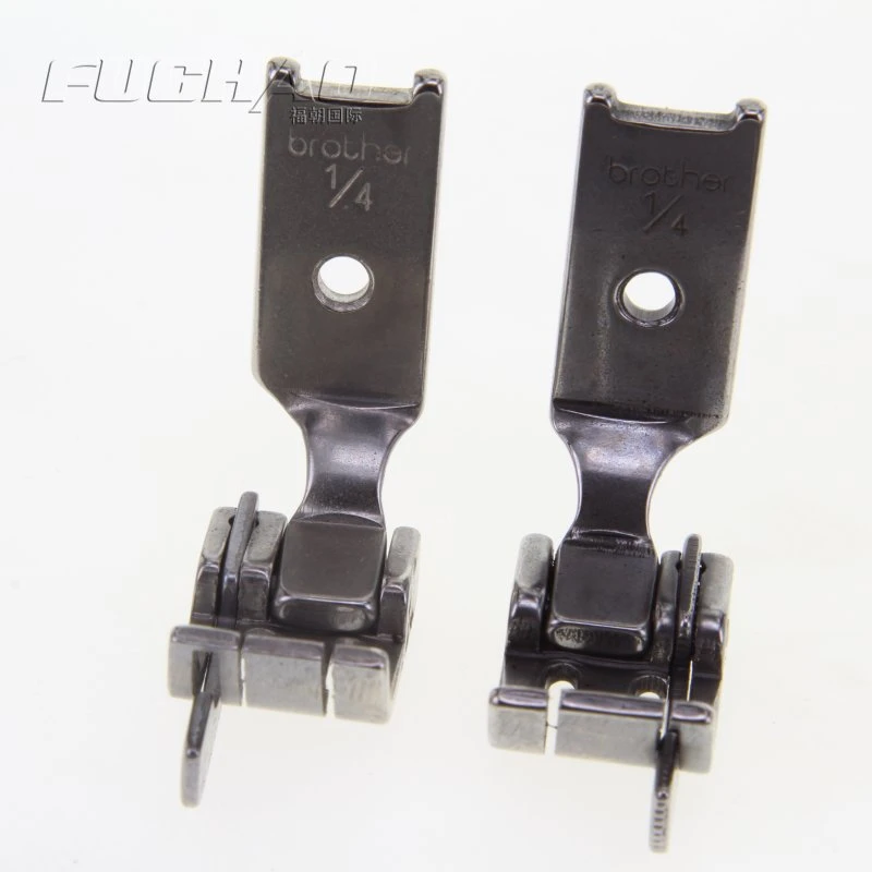 双针车带刀压脚左右挡边压脚0.1/0.2压线止口压脚S570压脚 包邮