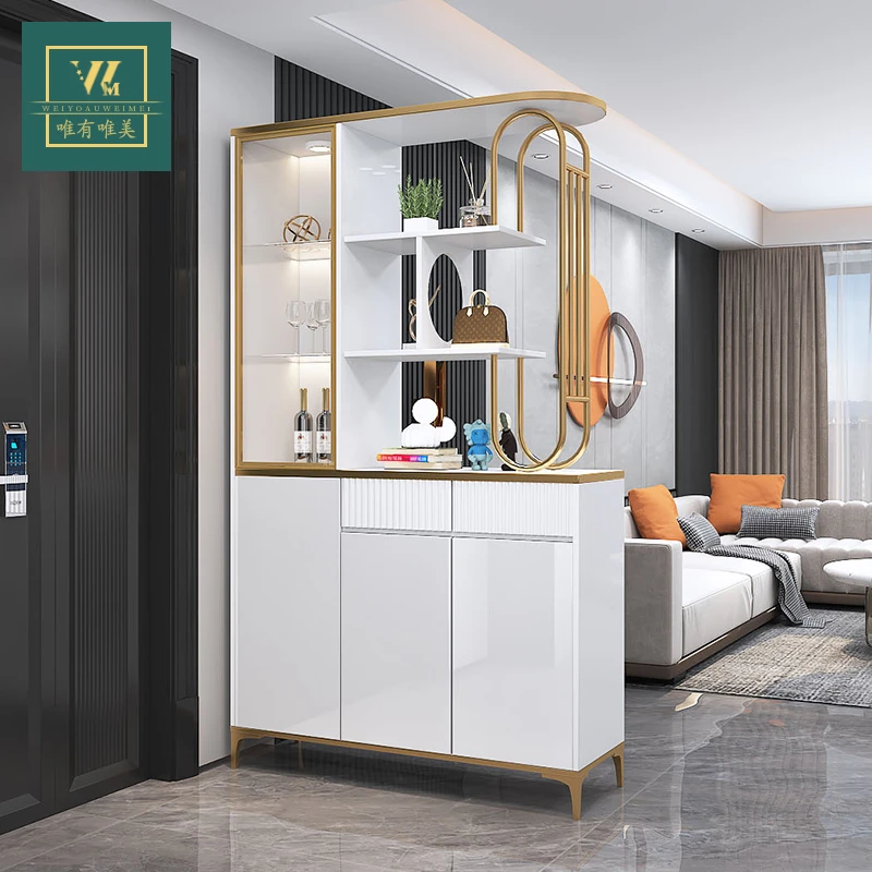 隔断屏风客厅简约玄关轻奢门厅储物玄关鞋柜一体家用独特设计置物