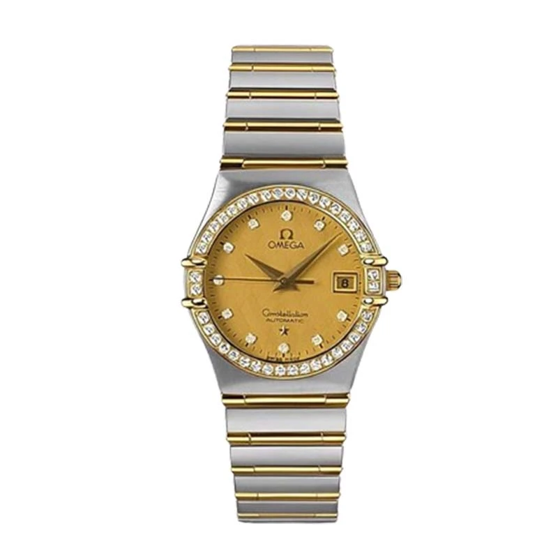 95新 Omega/欧米茄 星座/自动机械/表径27.5mm女表原钻1297.15.00