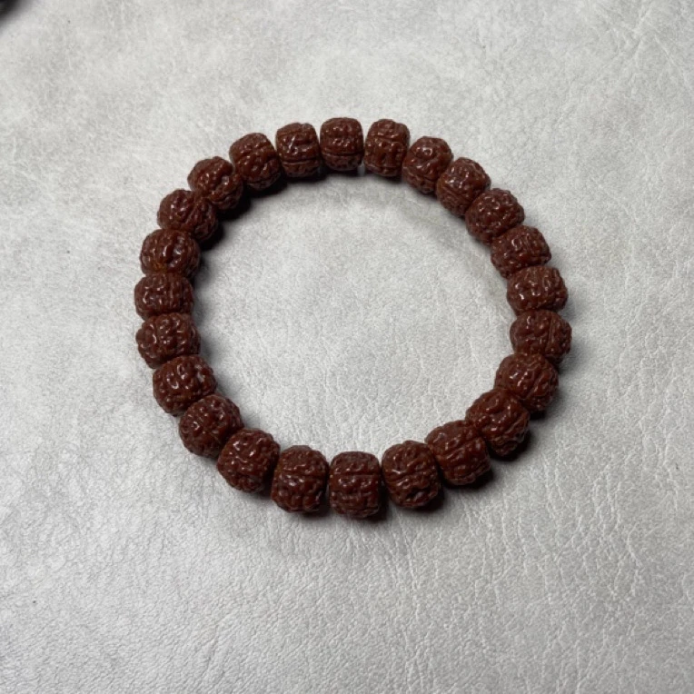 非金属木质手链 一代盘龙纹小金刚手串-单珠尺寸10mm