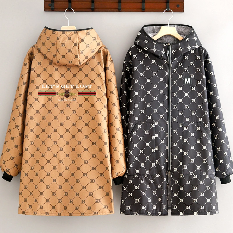 时尚长袖加绒围裙厨房家用加绒加厚罩衣耐磨外穿工作服女定制大褂