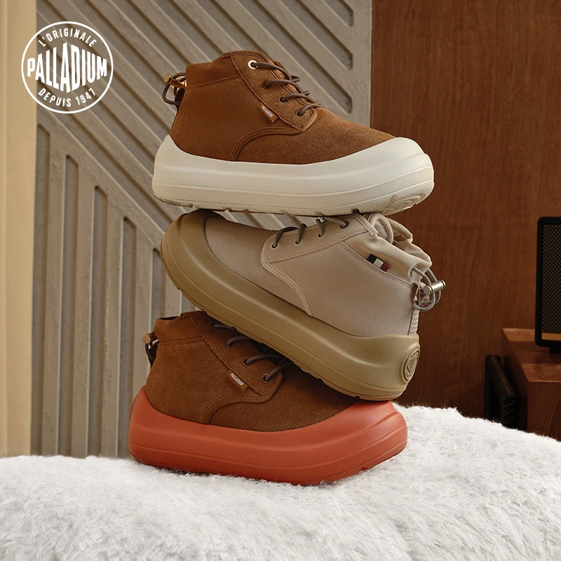 【明星同款】PALLADIUM帕拉丁冬季加绒保暖女款休闲中帮靴79341