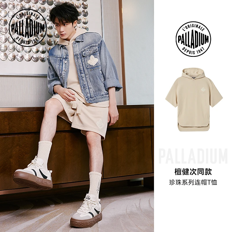 【檀健次同款】帕拉丁上衣简单宽松时尚印花短袖T恤1010343