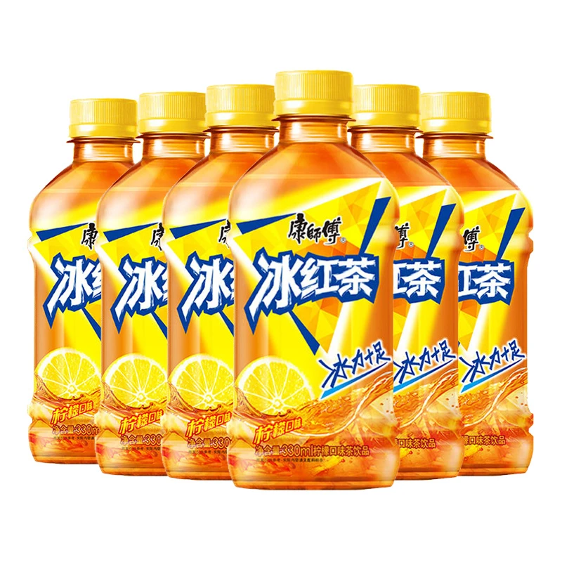 康师傅冰红茶330ml*6饮料迷你瓶装整箱果味批发饮品小瓶