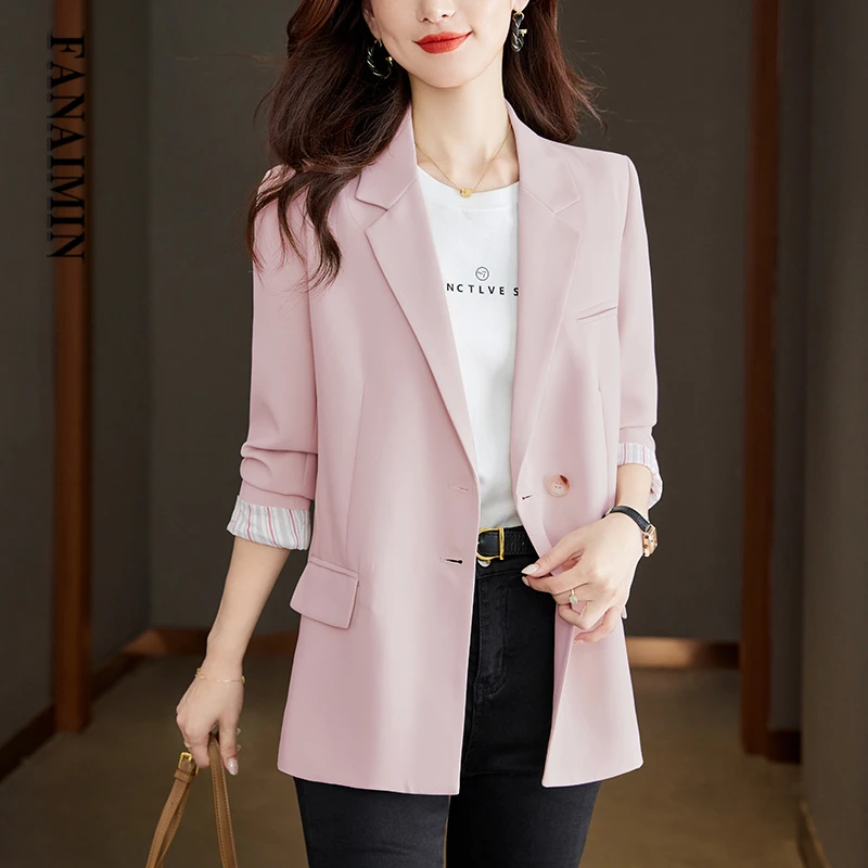 职业气质薄款防晒女士西装春秋季新款休闲百搭小西服单西上衣外套