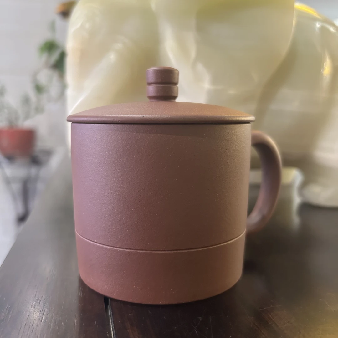 底槽青盖杯黄龙山原矿紫砂茶器280cc伴手礼