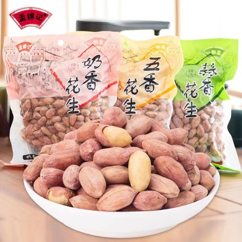 23年新山东五香花生米蒜香奶香原味熟花生米特级散装休闲零食批发