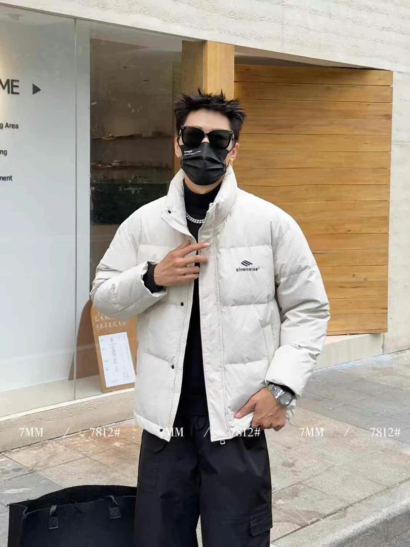 短款立领男士羽棉外套加厚保暖宽松潮流上衣7812