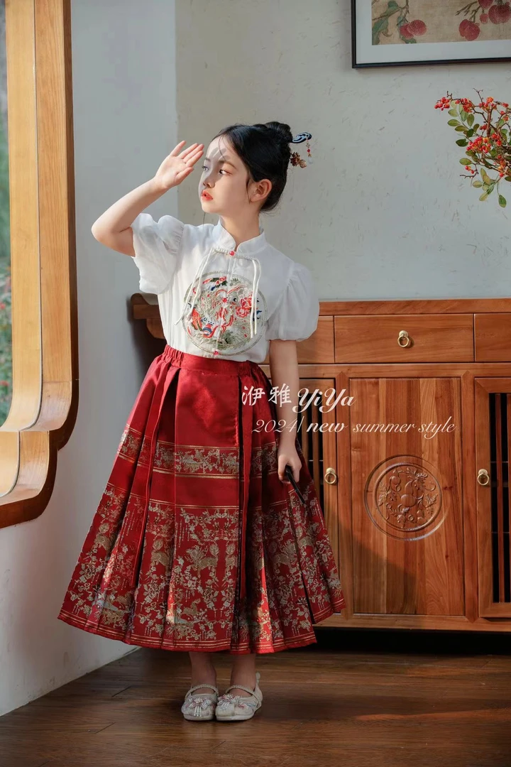 2024夏季新款马面裙半身裙裙子