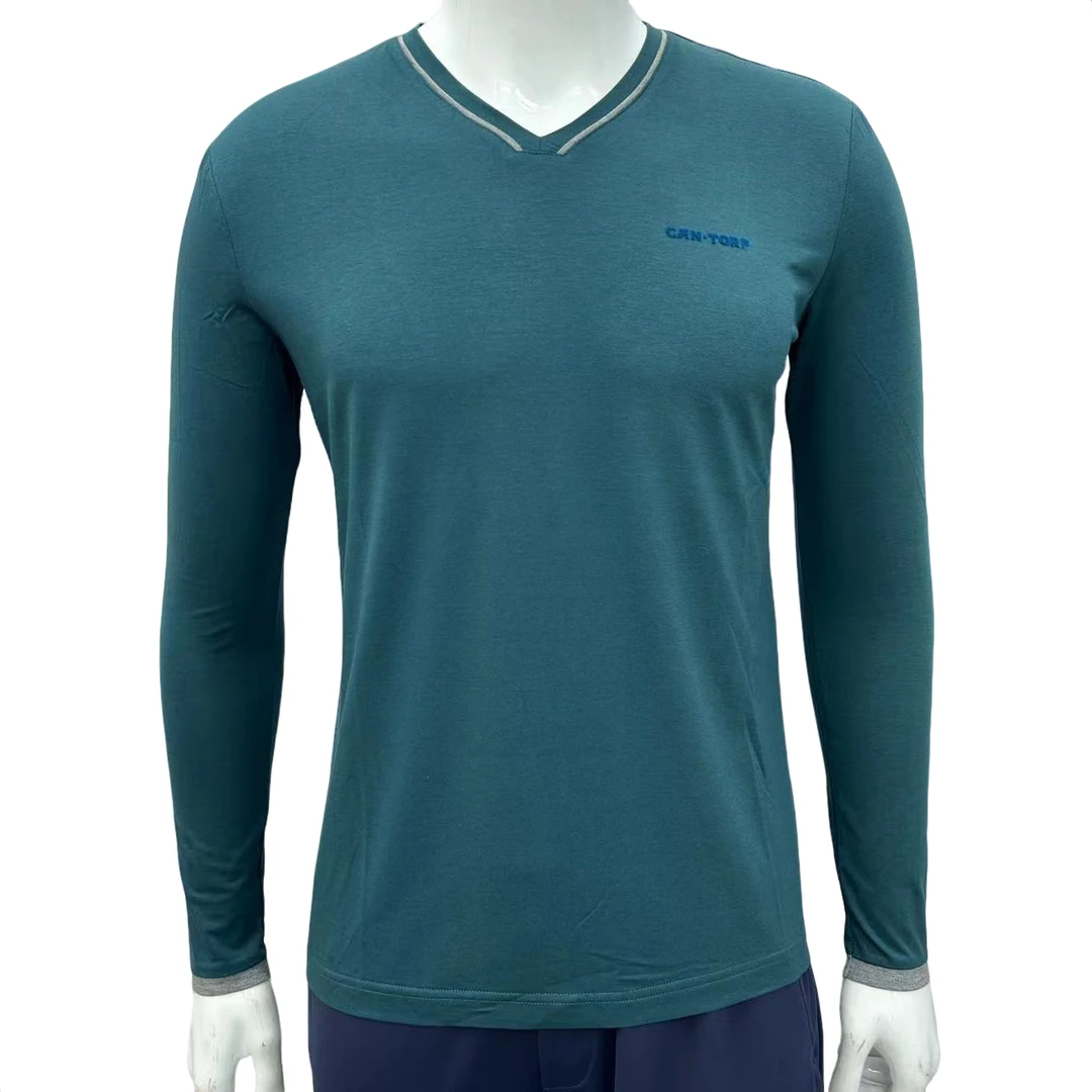 CAN.TORP 85329 61004 男款户外运动休闲时尚家居V领长袖T恤