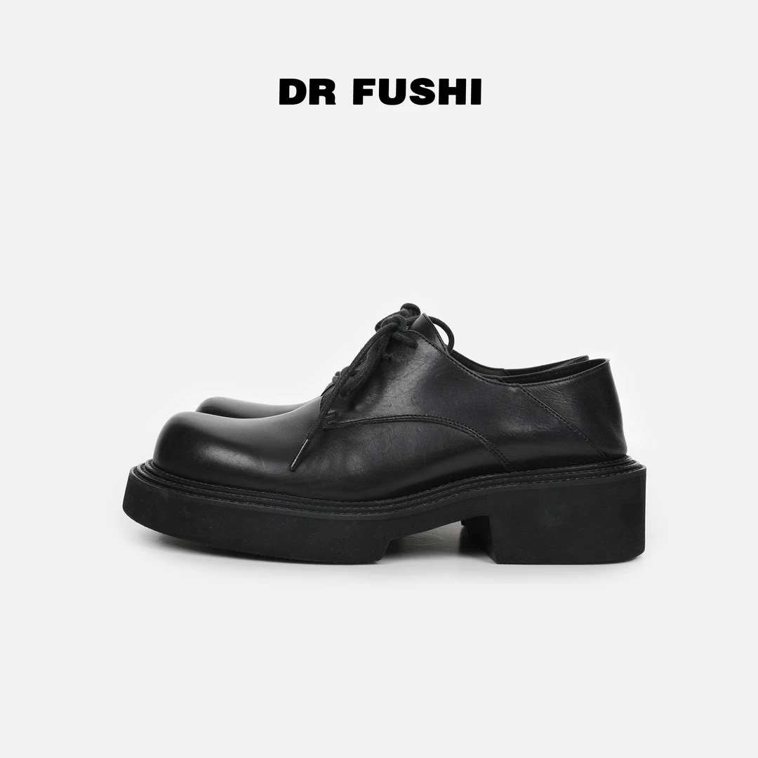 DR杨圣坤‘’大头皮鞋‘’2024复古百搭厚底小皮鞋乐福鞋DR2408-0713