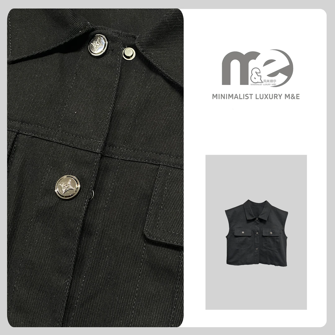 M&E 2024新款休闲短款外套时尚高品质纯色夹克 G42022（4）