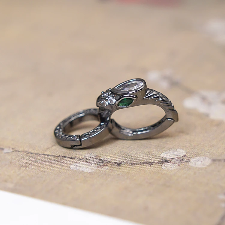 【宝陀明月】生肖蛇年万能扣头吊坠小众项链连接扣diy配件（发金色）