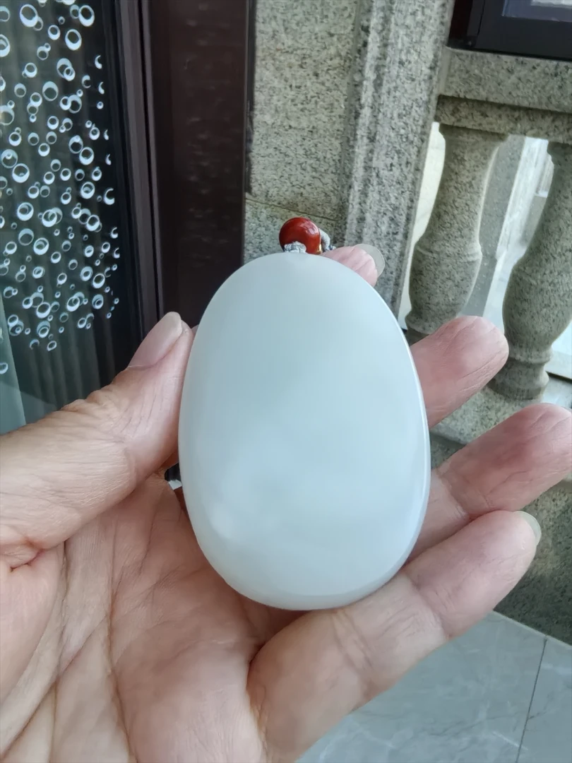 新疆和田白玉观音挂件