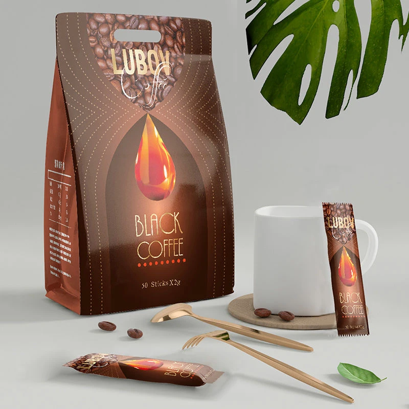 马来西亚 lubov琉鲍菲速溶黑咖啡100克50包