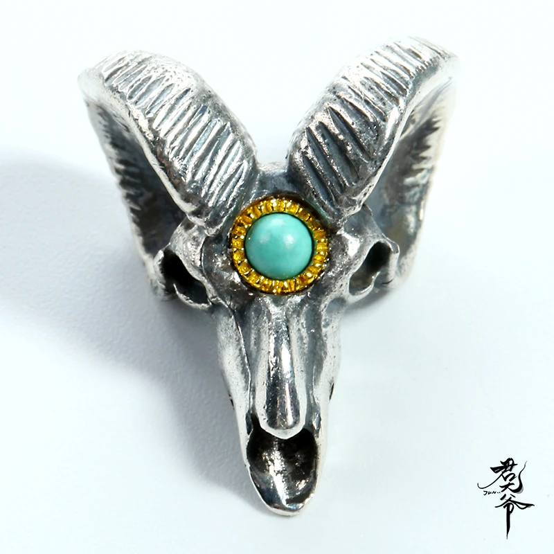 君大爷爱文玩 925银银制品 文玩配饰搭配铜合金镶嵌美松