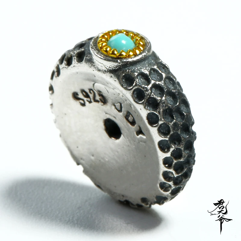 君大爷爱文玩 925银银制品 文玩配饰搭配铜合金镶嵌美松