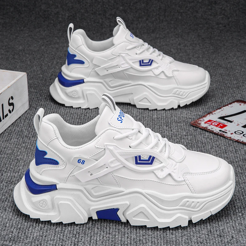 男鞋夏季韩版百搭学生运动休闲鞋子男士厚底增高防滑耐磨老爹潮鞋